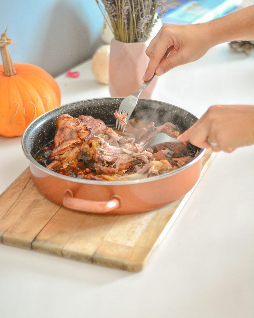 pulled turkey recept