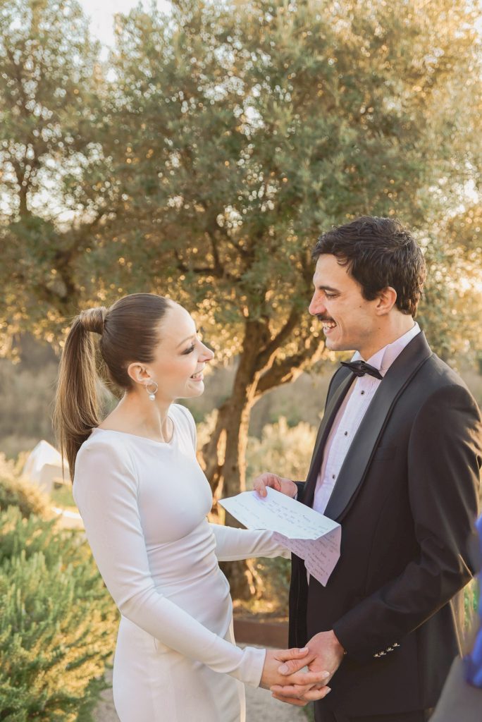 Intimno vjenčanje u Istri San Canzian maslina