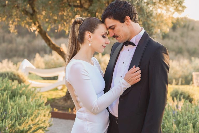 Intimno vjenčanje u Istri San Canzian mladenci